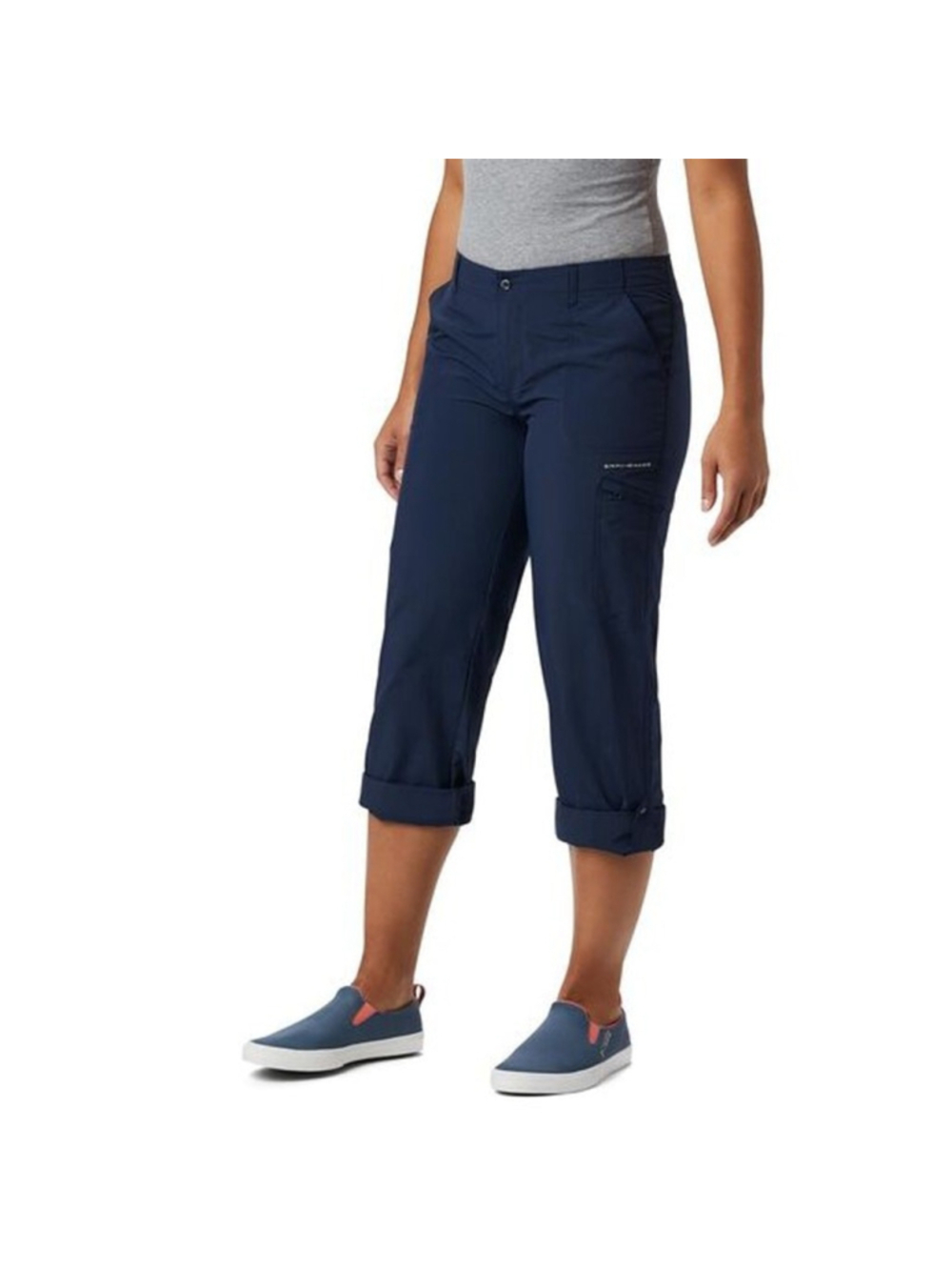 Columbia Omni Shade Hiking Pants Size 4 Navy